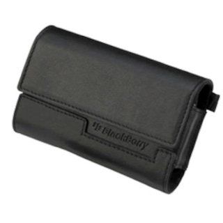 RIM BlackBerry 373212 (ASY 15476 004) Leather Horizontal Pouch   8300 Series   Black   New Cell Phones & Accessories
