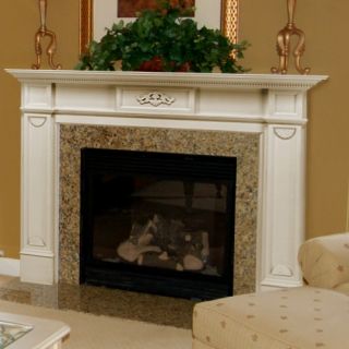 Pearl Mantels Monticello Wood Fireplace Mantel Surround   Fireplace Surrounds