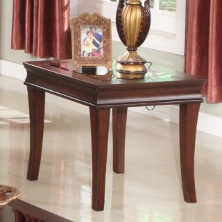 Parker House Afton Rectangle Espresso Wood and Glass End Table   End Tables
