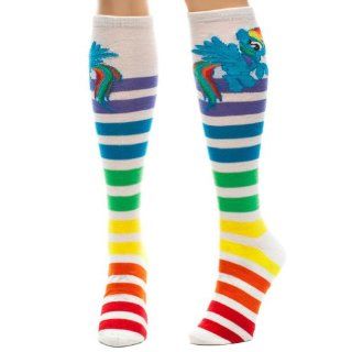 My Little Pony Dash Striped Knee High Socks   Multi Colored   One Size Sports & Outdoors