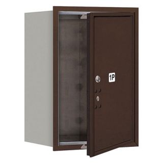 Salsbury Single Column Front Loading 4C Horizontal Mailbox with Stand Alone Parcel Locker and 1 PL6 Door