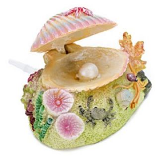 Penn Plax Shimmering Clam shell Aquarium Ornament   Aquarium Plants & Decorations