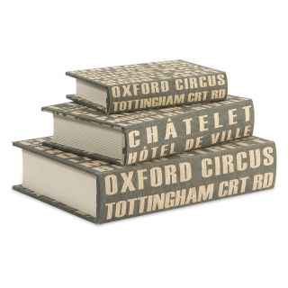 Central Line Book Boxes   Set of 3   Trinket Boxes