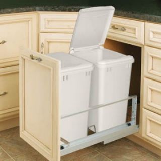 Rev A Shelf White Waste Container 35 qt. Lid