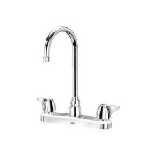 Zurn Z871B3 Chrome Aqua Spec Double Handle Kitchen Faucet with Metal Blade Knob Handles from the Aquaspec Series Z871B3   Touch On Kitchen Sink Faucets  