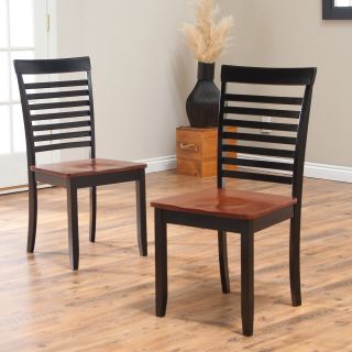 Boraam Bloomington Dining Chair   Black/Cherry   Set of 2   Dining Chairs