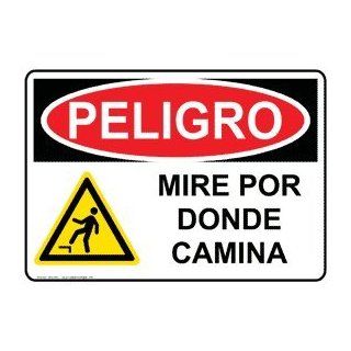 OSHA DANGER Watch Your Step Spanish Sign ODS 6441 Industrial Notices  Business And Store Signs 