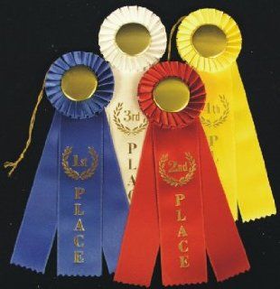 5th Place (Green) Rosette Ribbons   3 Streamer  Sporting Goods  Sports & Outdoors