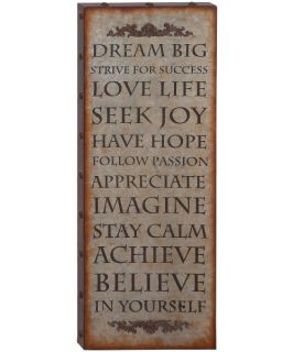 Rustic Wooden Word Art Panel   14W x 37H in.   Wall Sculptures and Panels