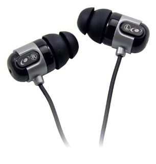 Fidelity Noise Reducing Earphones with Titanium Drivers for Portable Media Devices   Black Electronics