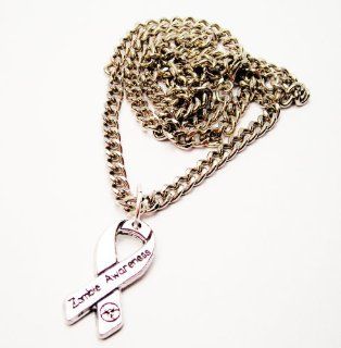 Zombie Awareness Ribbon 18" Fashion Necklace ChubbyChicoCharms Jewelry