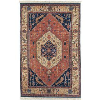 Surya Adana IT 874 Classic Hand Knotted 100% Semi Worsted New Zealand Wool Copper Penny 2' x 3' Accent Rug   Semi Antique Wool Runner