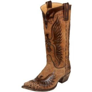 Old Gringo Women's L105 36 Eagle Stitched Cowboy Boot,Ocre/Tan,7 M US Shoes