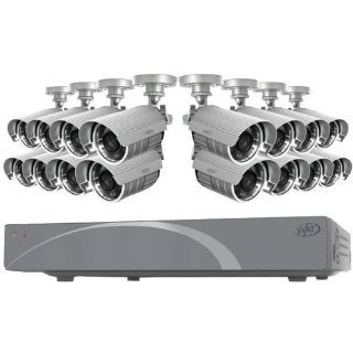 16CH Smart Security DVR with 16 Hi res Outdoor Surveillance Cameras  Complete Surveillance Systems  Camera & Photo