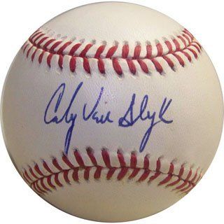 Andy Van Slyke Autographed Baseball  Sports Related Collectibles  Sports & Outdoors