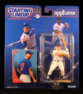 MARK GRACE / CHICAGO CUBS 1998 MLB Starting Lineup Action Figure & Exclusive Collector Trading Card Toys & Games