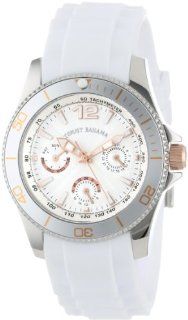 Tommy Bahama Swiss Women's TB2145 Riviera Swarovski Crystal Bezel White Dial Multi Function and Strap Watch Watches