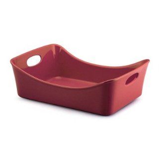 Bubble and Brown Bakeware Rectangular Pan in Red   Cutlery