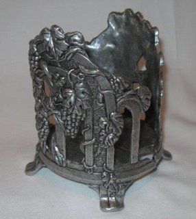 Carson Pewter Jar Candle Holder Vineyard Round Candle Holder  Coffee Cups  