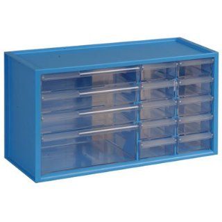 CABINET,COMPONENT,14 DRAWER,BLUE,14 CLEAR DRAWERS,10 SML,4 LRG