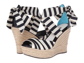 UGG Lucianna Stripe Womens Wedge Shoes (Black)