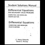 Differential Equations and Boundary Value Problems  Solution Manual