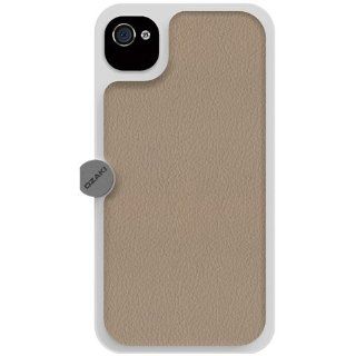 Ozaki OP863WH Ophoto Gear Hard Case with Fabric for iPhone 4/4S   1 Pack   Retail Packaging   White Cell Phones & Accessories