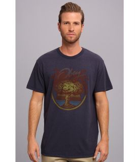 Obey Nuclear Summer Tri Blend Tee Mens Short Sleeve Pullover (Navy)