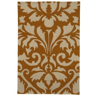 Sands Modern Highlights Two Tone Damask Area Rug (4 X 6)