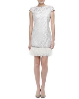Ostrich Feather Cocktail Dress   Kay Unger New York