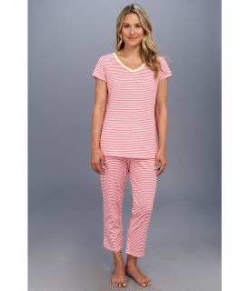 Carole Hochman Island Life Capri PJ Set Womens Pajama Sets (Pink)