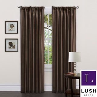 Lush Decor Chocolate Sienna Curtain Panels (set Of 2)