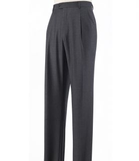 Signature Tailored Fit Mixed Weave Pleated Trousers   Sizes 44 48 JoS. A. Bank