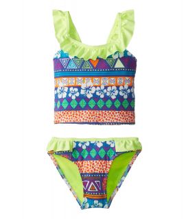 Jantzen Kids Ruffle Flowered Tankini Girls Swimwear Sets (Multi)