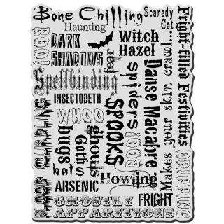 Stampendous Halloween Cling Rubber Stamp   Haunting Background