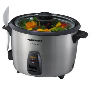 Black & Decker RC866 20 Cup Rice Cooker/Steamer, Silver Kitchen & Dining