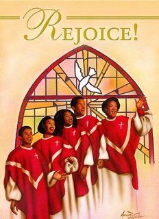 Rejoice (African American Christmas Card Box Set of 15)  Birthday Greeting Cards 