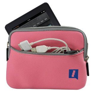 iGadgitz Pink Neoprene Sleeve Case Cover with Front Pocket for Samsung Galaxy Tab GT P6210 SGH T869 7.0 & Tab 2 GT P3113 & Tab 7.7 Plus SCH I815 Internet Tablet Computers & Accessories