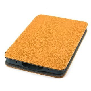CASETOP Lizard Texture PU Leather Case w/ Built in Led Light for  Kindle Touch   Brown Computers & Accessories