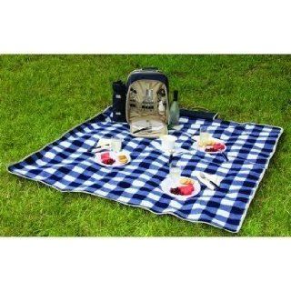Portable Picnic Backpack Kit Picnic Blanket Backpacking Set Hiking Picnic Waterproof Picnic Blanket (Complete Kit)  Picnic Basket Sets  Patio, Lawn & Garden