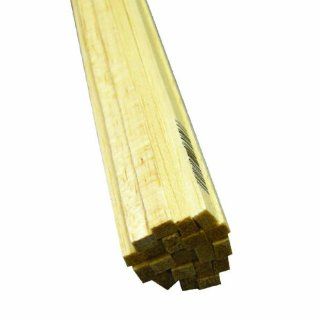 Midwest Products 6056 Micro Cut Quality Balsa 36 Inch Strip Bundle, 0.1875 x 0.25 Inches
