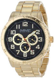 August Steiner Men's AS8060YG Quartz Multi Function Bracelet Watch at  Men's Watch store.