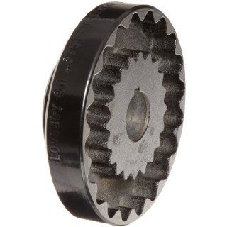 Lovejoy 36080 Size 6J S Flex Coupling Flange, Cast Iron, Inch, 0.875" Bore, 4" OD, 1.31" Hub Length, 450 in lbs Nominal Torque, 0.188" x 0.094" Keyway Spider Couplings