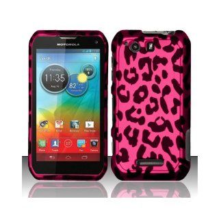 Pink Leopard Hard Cover Case for Motorola Photon Q 4G LTE XT897 Cell Phones & Accessories