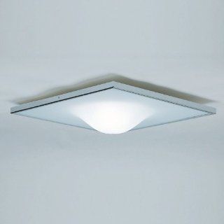 Zaneen D92091 Dickey Square 2 Light Flush Mount in Chrome D92091   Close To Ceiling Light Fixtures  