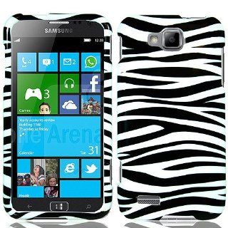 Black White Zebra Stripe Hard Cover Case for Samsung ATIV S SGH T899 SGH T899M Cell Phones & Accessories
