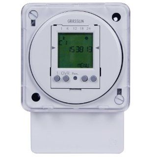 Intermatic FM1D50A 120 16A, 208/240V, 50/60HZ Electronic 24 Hour/7 Day Timer Module, Surface/Din Rail Mount   Wall Timer Switches  