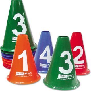 On Court Off Court Numbered Cone Set  Tennis Training Aids  Sports & Outdoors