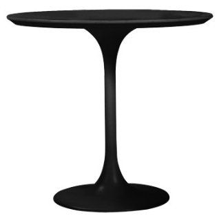 32" Round PVC Table Black   Coffee Tables