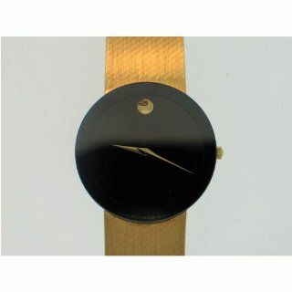 Vintage/Antique watch Pre Owned Men's Movado Museum Watch 14k Gold Watch and Band with Black Dial #70 40 882B2 at  Men's Watch store.